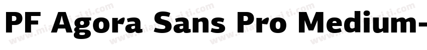 PF Agora Sans Pro Medium字体转换